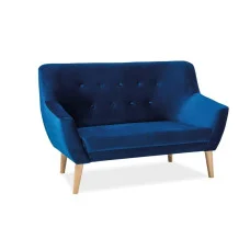 Sofa Nordic 2 Velvet blue